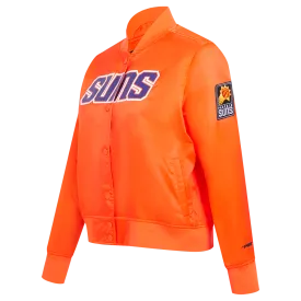 NBA PHOENIX SUNS CLASSIC WOMEN'S SATIN JACKET (ORANGE)
