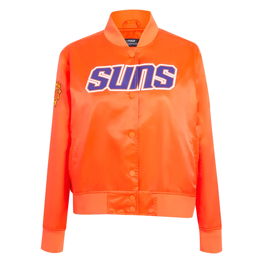 NBA PHOENIX SUNS CLASSIC WOMEN'S SATIN JACKET (ORANGE)