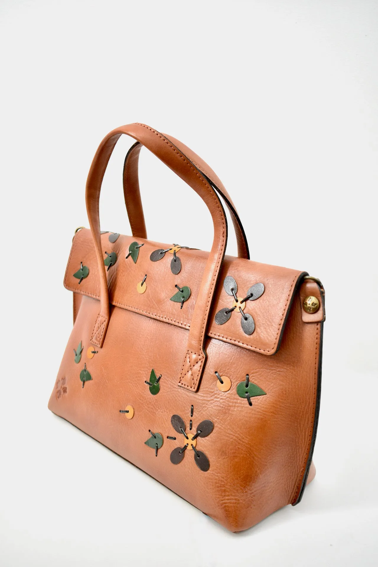 New Tan Leather Handbag with Tags