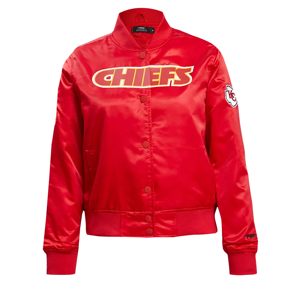 NFL KANSAS CITY CHIEFS CLASSIC WOMEN'S SATIN JACKET (RED)