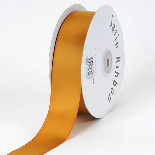 Old Gold - Satin Ribbon Single Face - ( W: 1/4 Inch | L: 100 Yards )