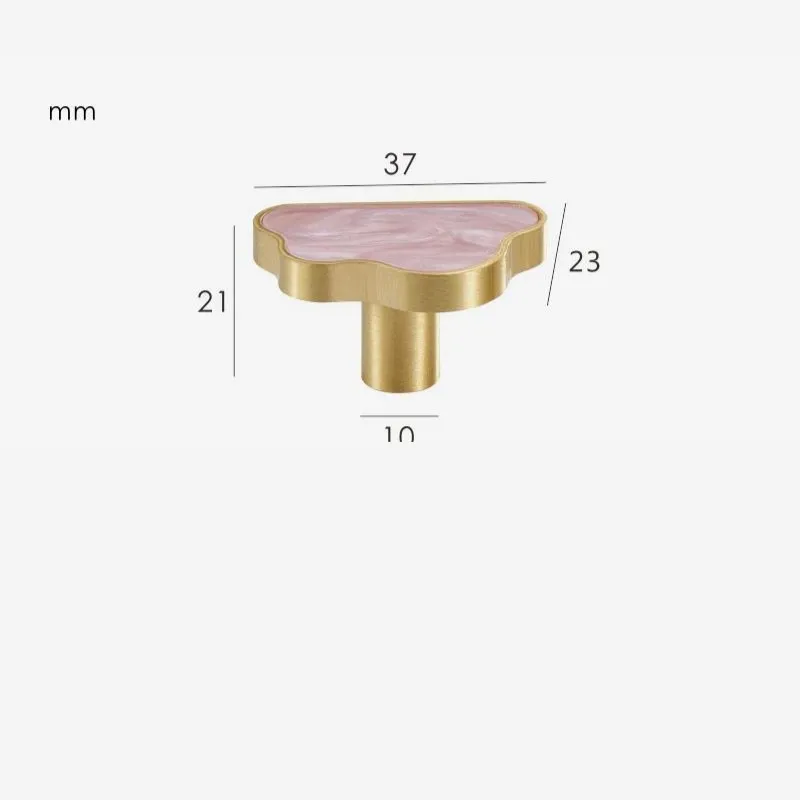 ONYX CLOUD / Solid Brass Knob