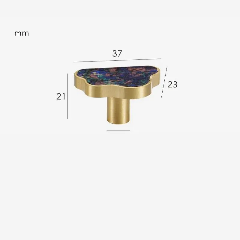 ONYX CLOUD / Solid Brass Knob