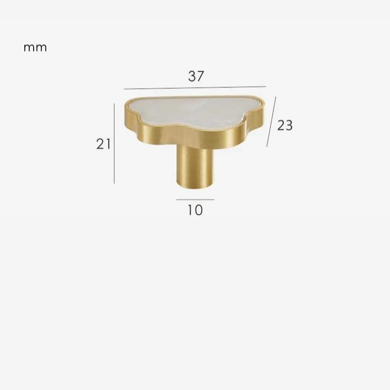 ONYX CLOUD / Solid Brass Knob