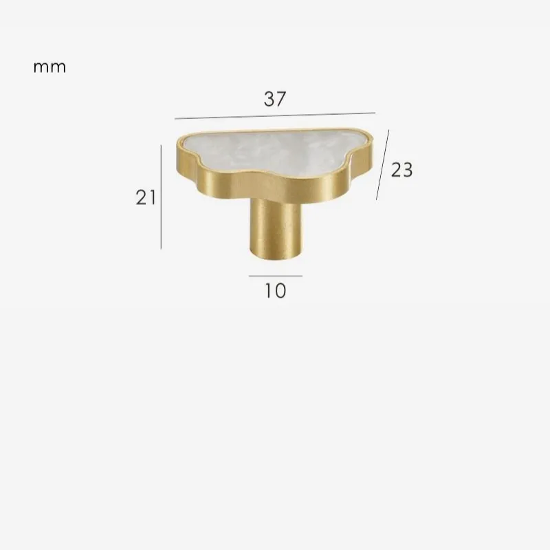 ONYX CLOUD / Solid Brass Knob