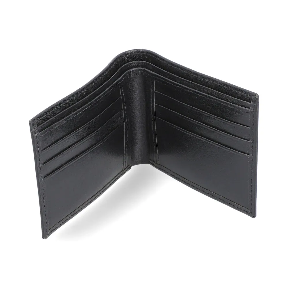 Oscar Black Glazed Bifold Wallet