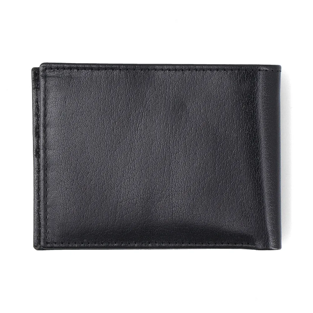 Oscar Black Glazed Bifold Wallet