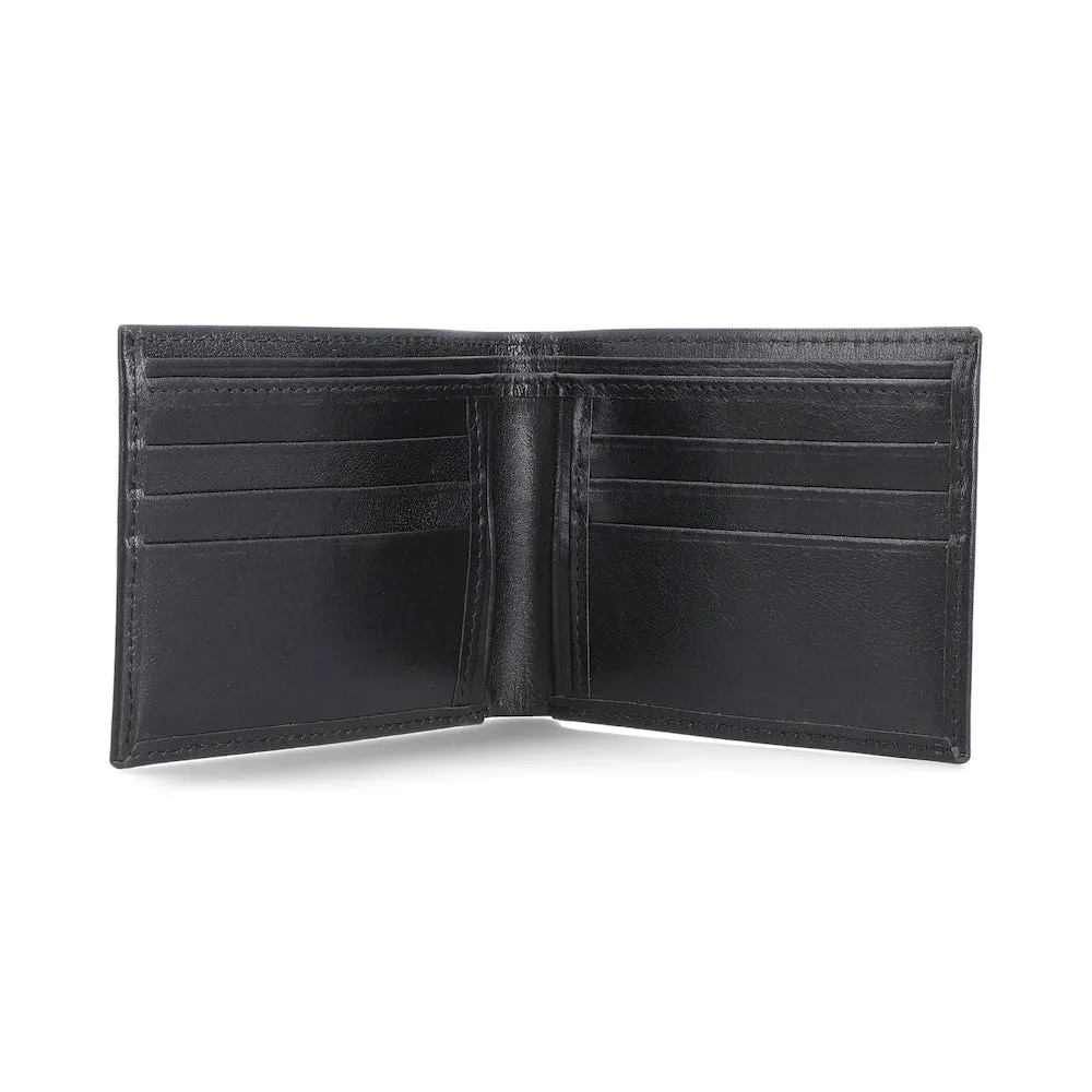 Oscar Black Glazed Bifold Wallet