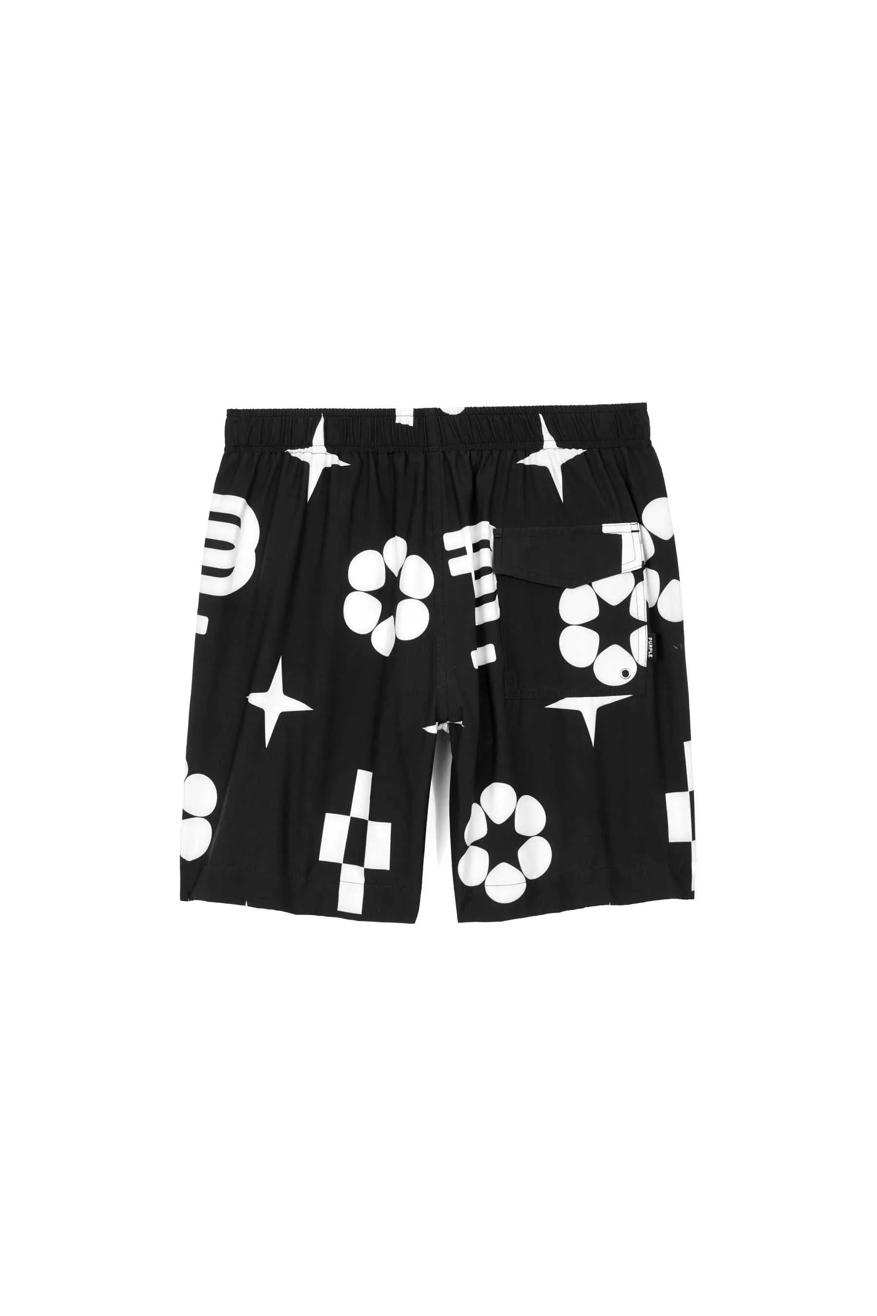 Purple brand jumbo monogram swim shorts