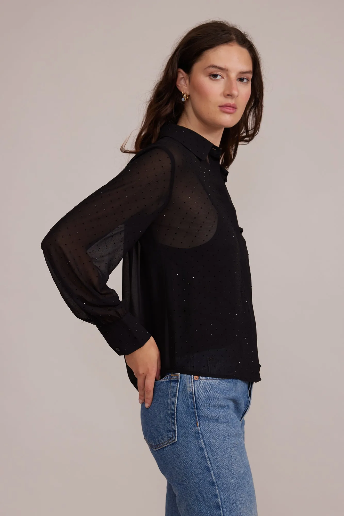 Rana Embellished Top - Black
