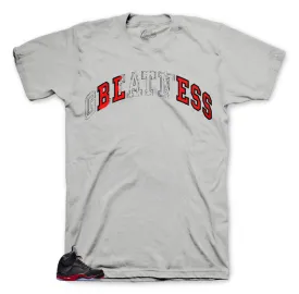 Retro 5 Satin Red Stich Shirt