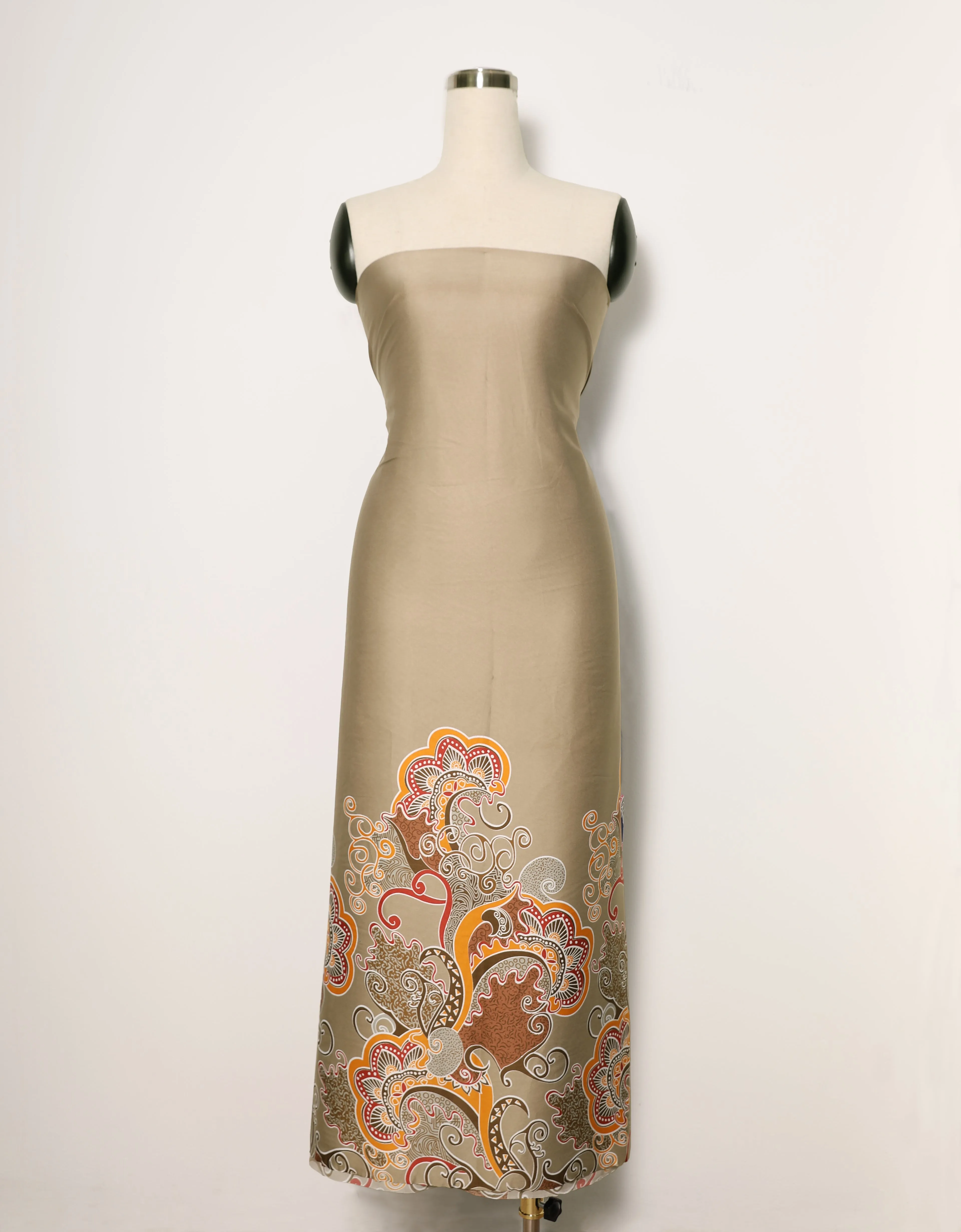 Rosie Batik Satin 45" (Nude)