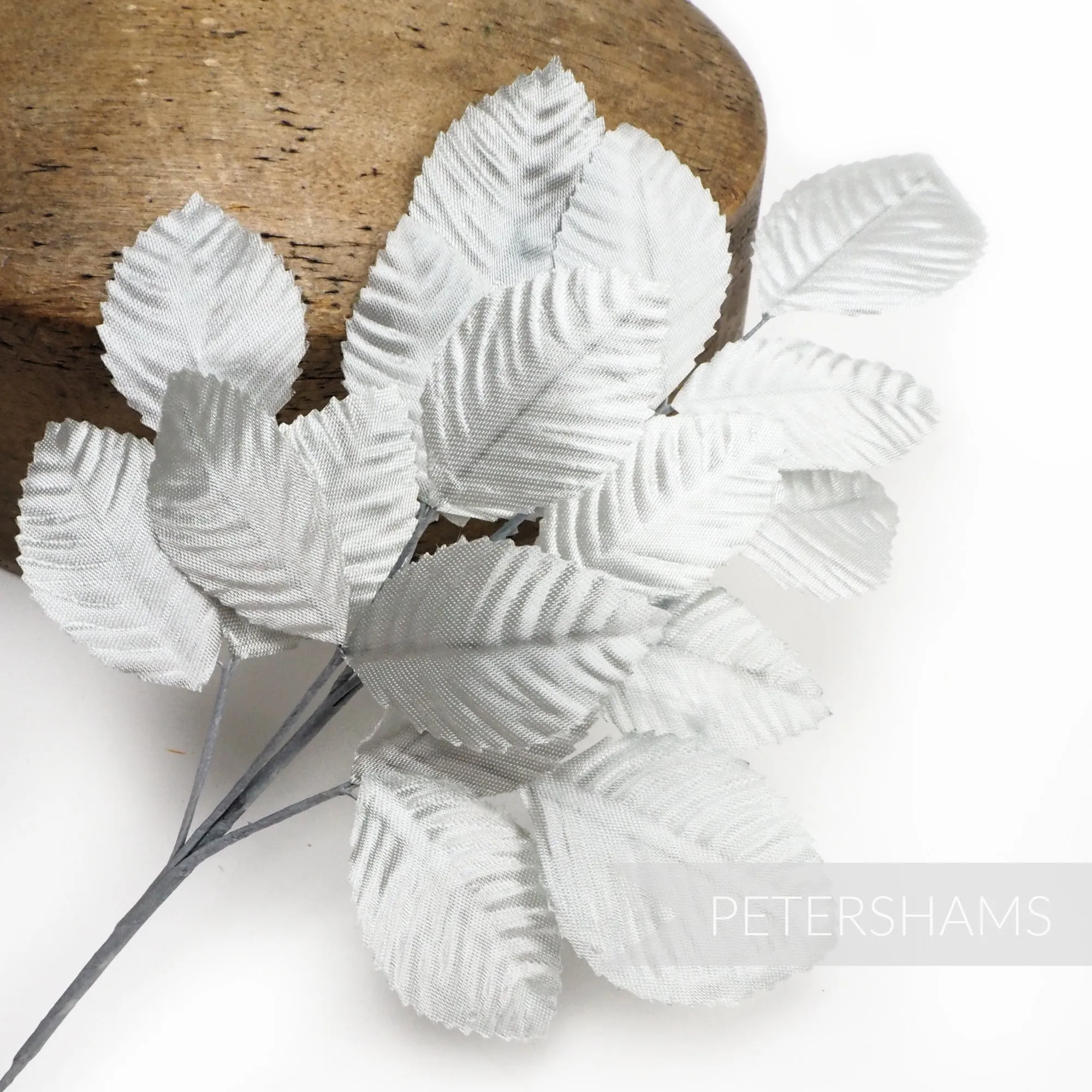 'Rowan' Vintage Satin Wired Leaf Millinery Hat Mount