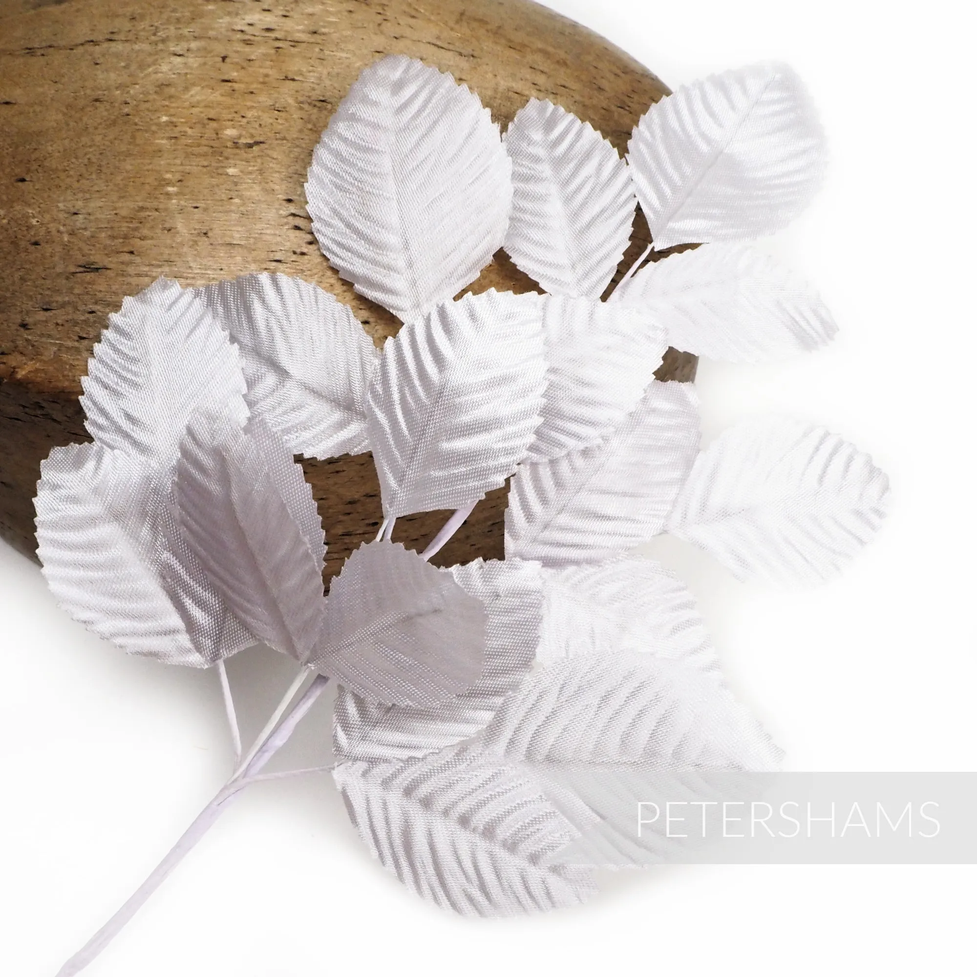 'Rowan' Vintage Satin Wired Leaf Millinery Hat Mount