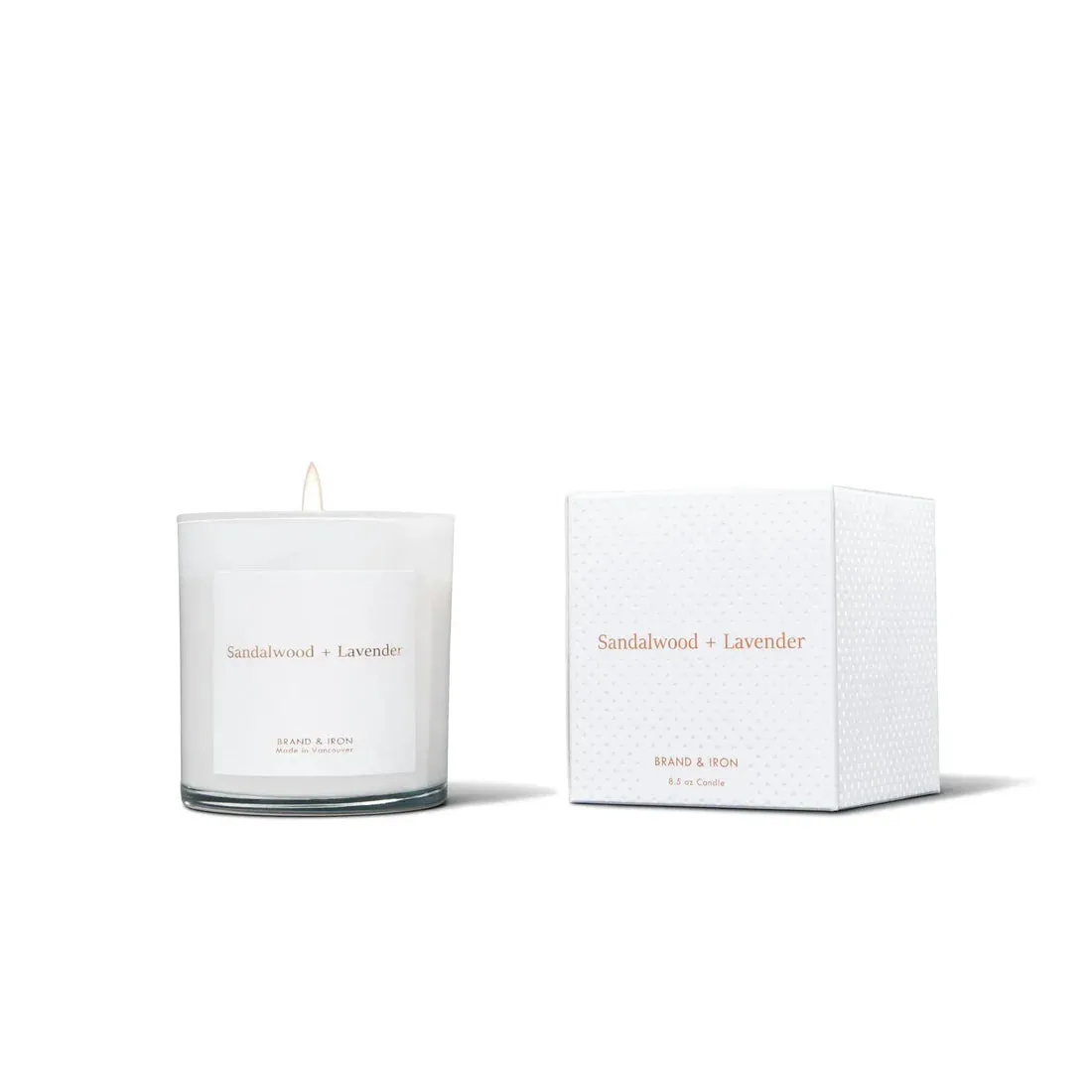 Sandalwood   Lavender Candle - Brand & Iron