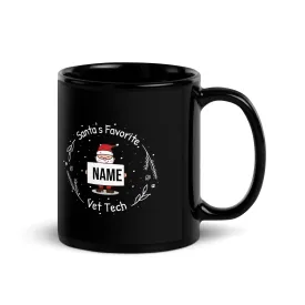 Santa's Favorite Vet Tech Personalized Full Color Mug