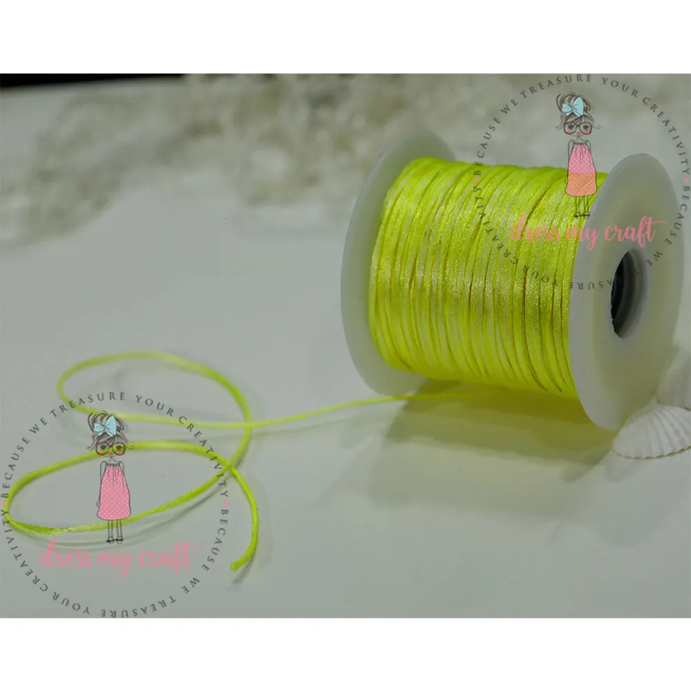 Satin Ribbon Twine - Yellow