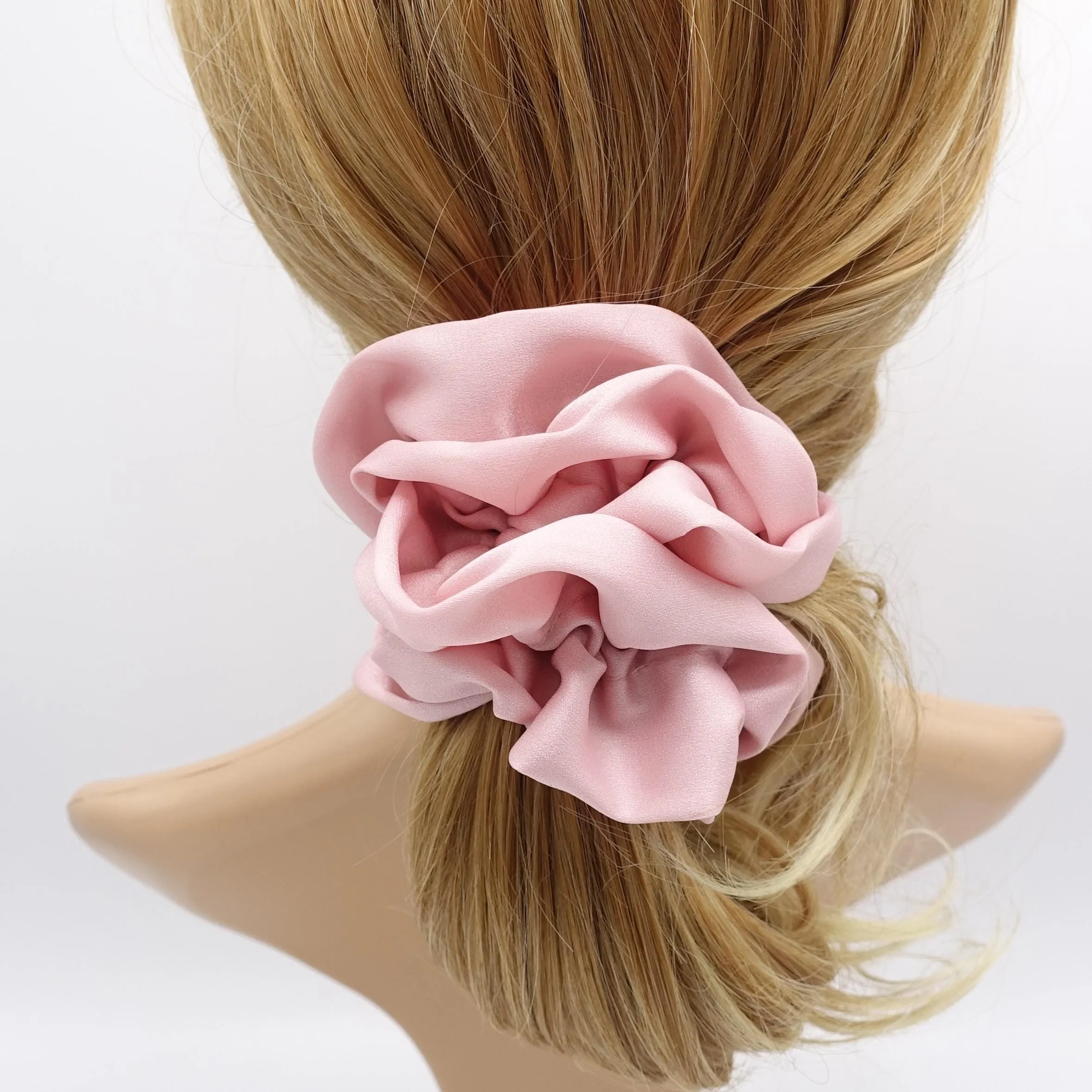 satin scrunchies, medium scrunchies, basic scrunchies for women
