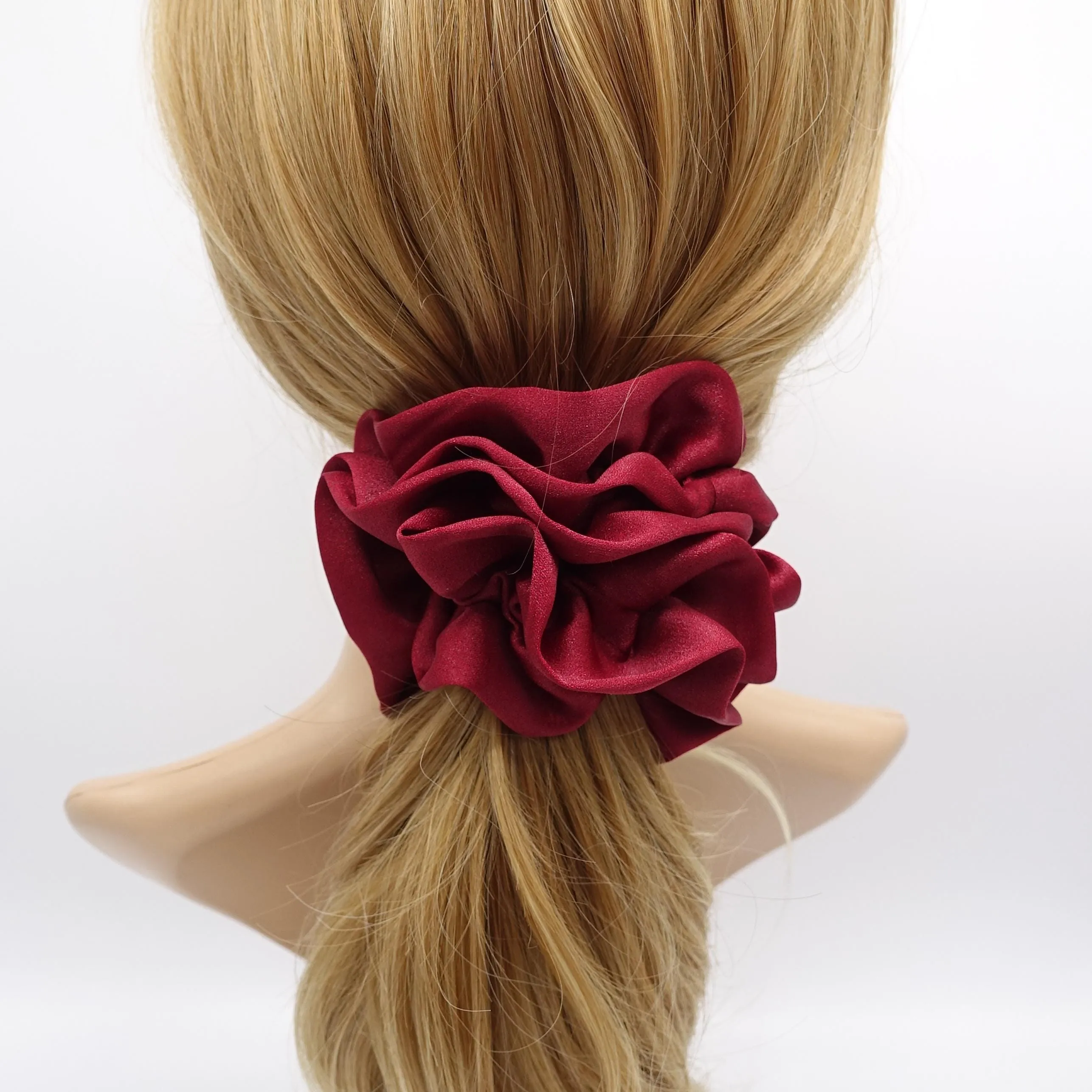 satin scrunchies, medium scrunchies, basic scrunchies for women