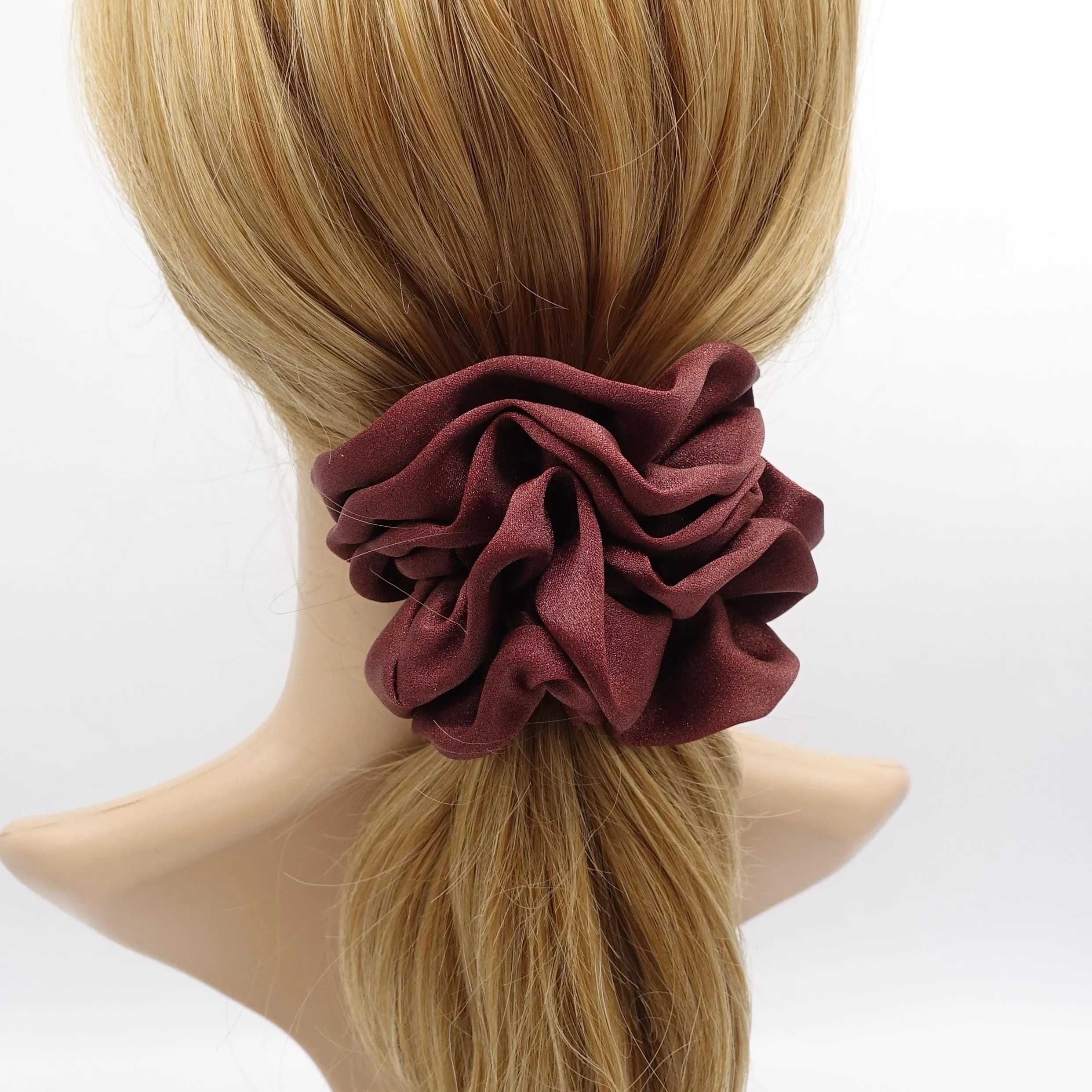 satin scrunchies, medium scrunchies, basic scrunchies for women