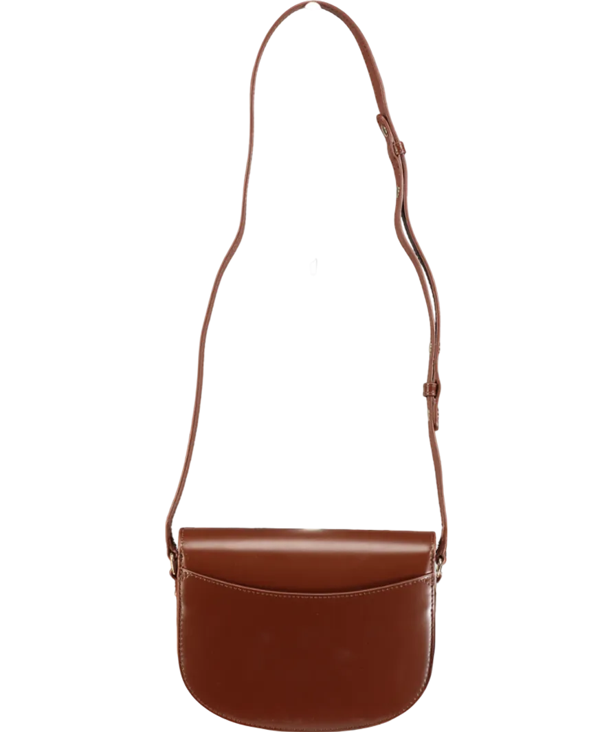 Sezane Brown Tan Claude Leather Bag