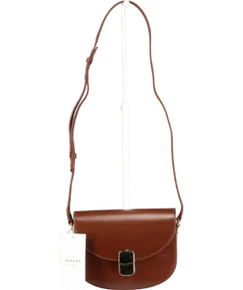 Sezane Brown Tan Claude Leather Bag