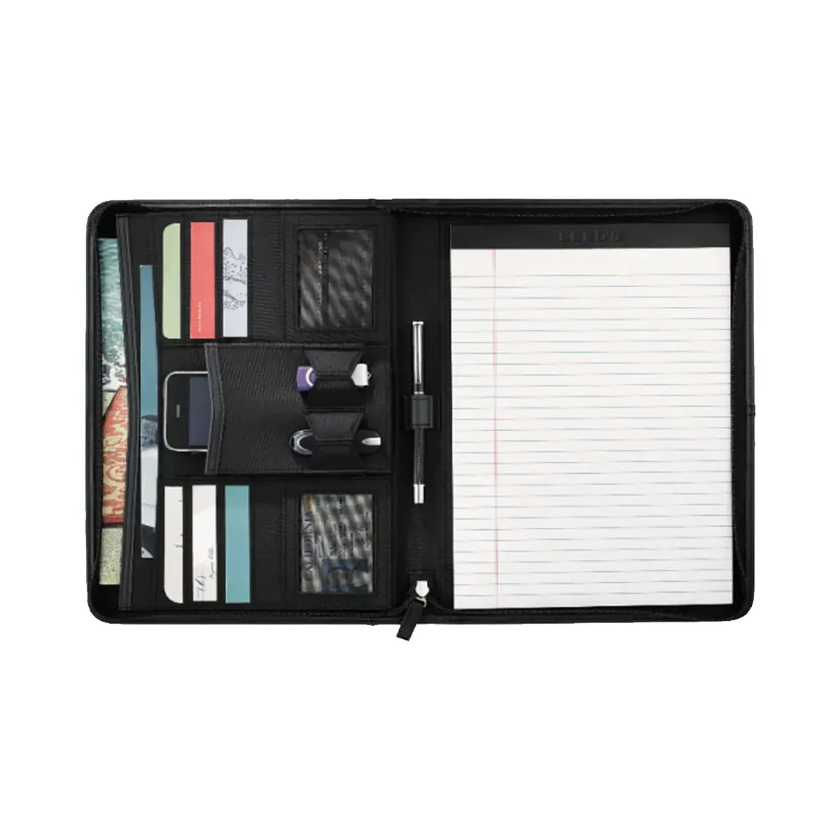 SigEp Zippered Crest Padfolio