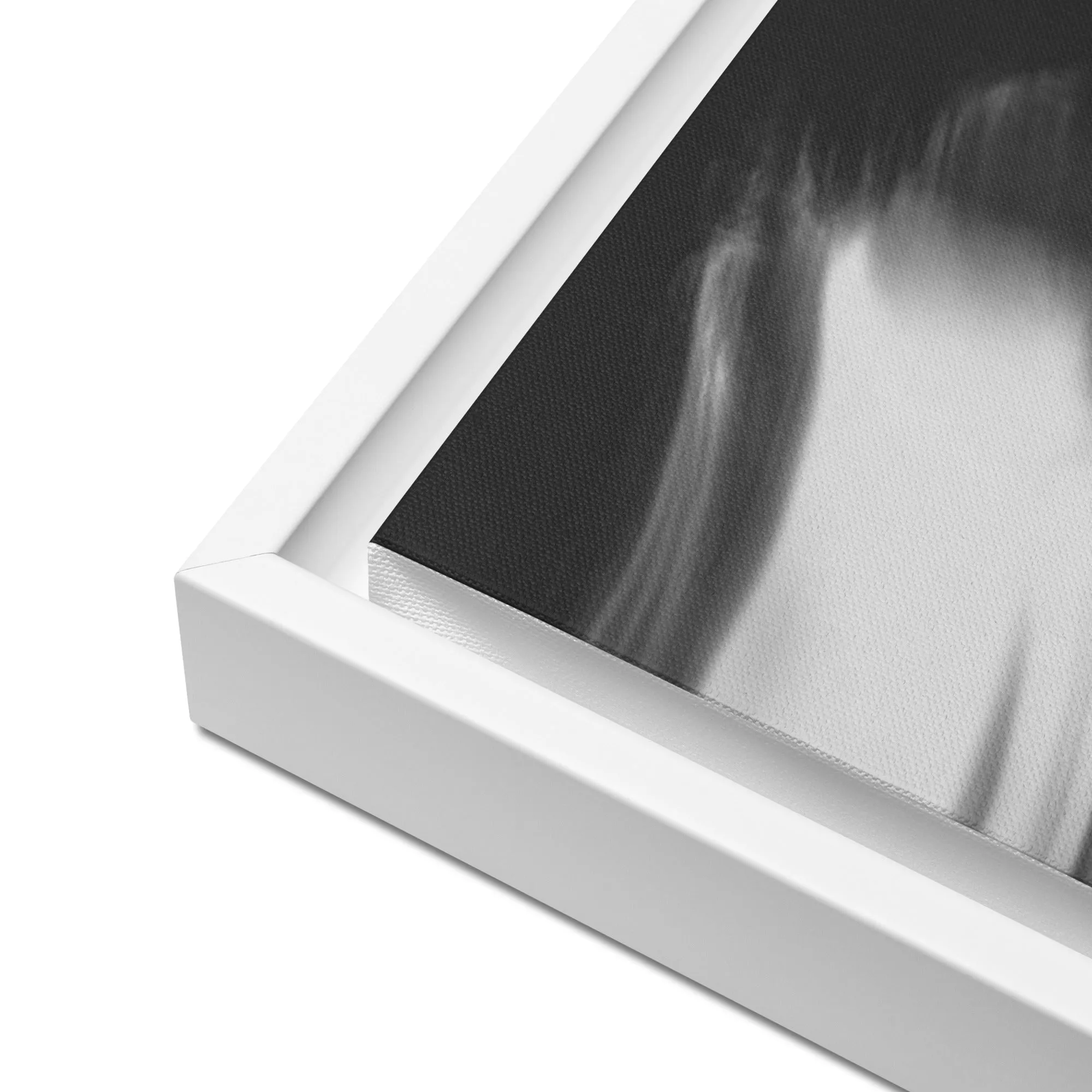 Silent Lady Framed Canvas Print