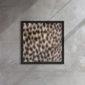 Speckled Cheetah Artwork Framed Canvas Print
