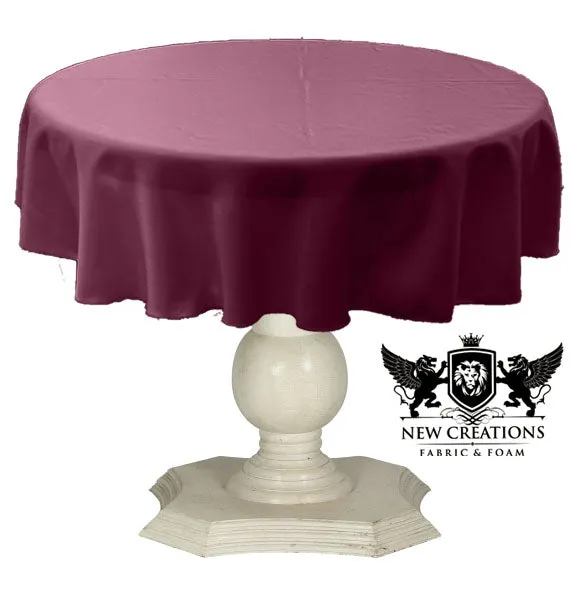 TABLECLOTH DULL BRIDAL SATIN (42" Round)