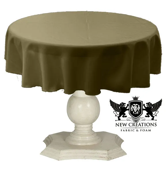 TABLECLOTH DULL BRIDAL SATIN (42" Round)