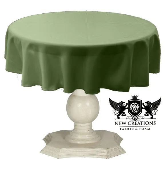 TABLECLOTH DULL BRIDAL SATIN (42" Round)