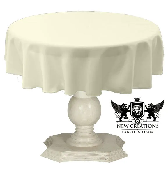 TABLECLOTH DULL BRIDAL SATIN (42" Round)