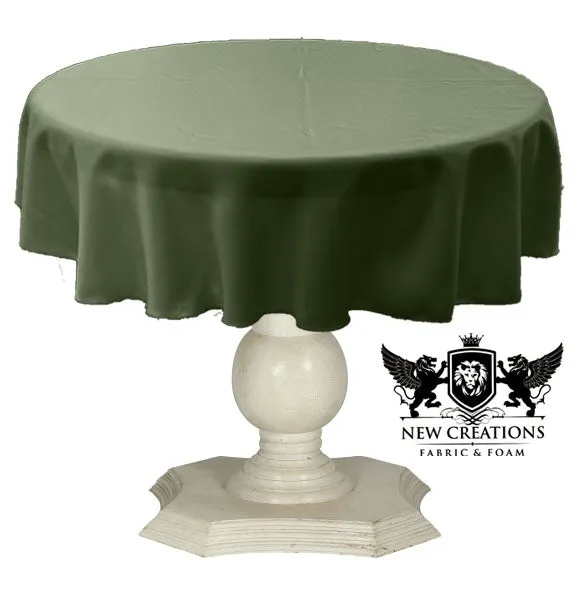 TABLECLOTH DULL BRIDAL SATIN (42" Round)
