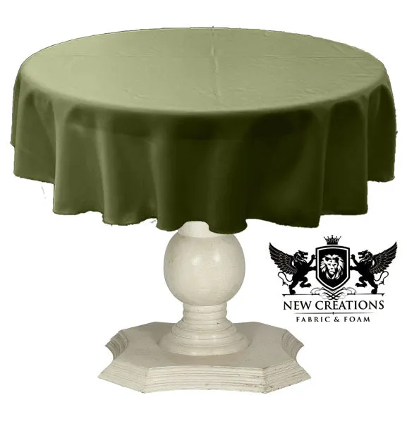 TABLECLOTH DULL BRIDAL SATIN (42" Round)