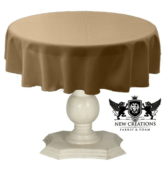 TABLECLOTH DULL BRIDAL SATIN (42" Round)