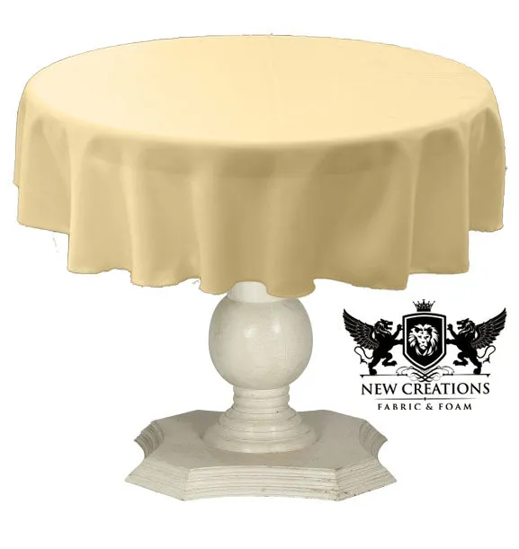 TABLECLOTH DULL BRIDAL SATIN (42" Round)