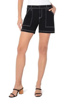 Utility Short with Contrast Stitch