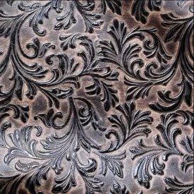 Valentina Toffee Embossed Leather