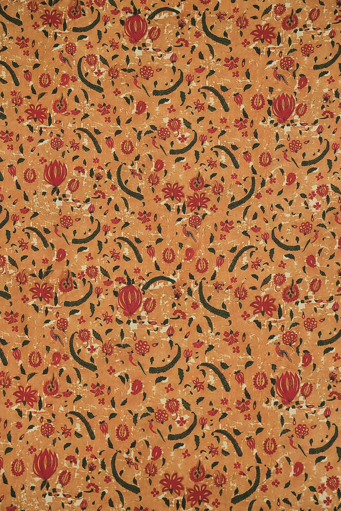 Vibrant Colour Floral Digital Print on Satin Fabric