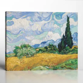 Wheat Field with Cypress by Van Gogh, Van Gogh Cypresses, Painting Wall Art, Van Gogh Wall Art, Ready To Hang for Living Room Home Wall Decor, C2448
