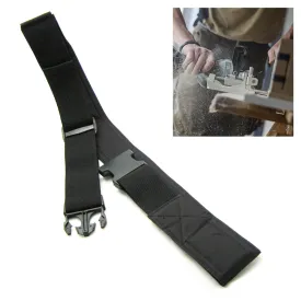 Work Belt 2-inch Heavy Duty Poly Web Side Release Buckle Pouch Tool Holder Black