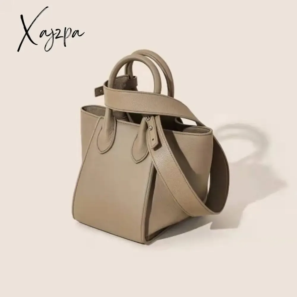 Xajzpa - new women's bag luxury messenger bag bucket bag underarm leather all-match shoulder handbag