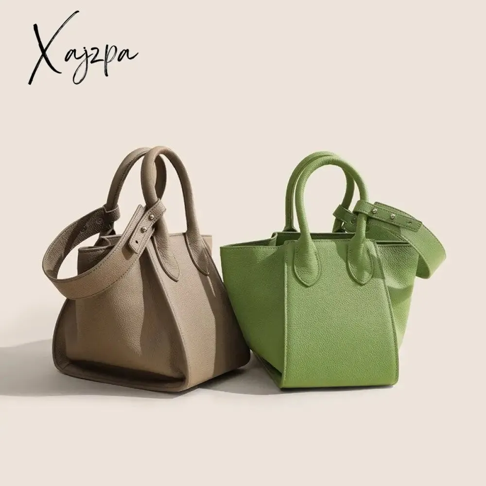 Xajzpa - new women's bag luxury messenger bag bucket bag underarm leather all-match shoulder handbag