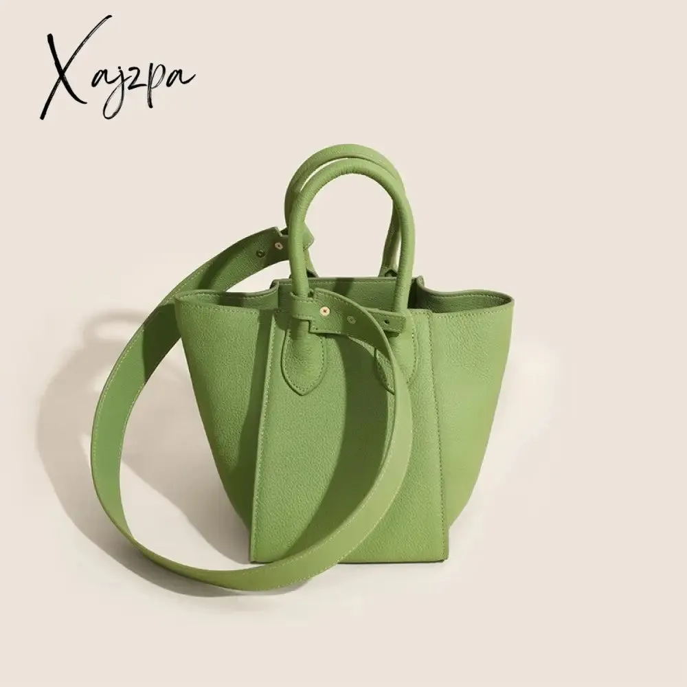 Xajzpa - new women's bag luxury messenger bag bucket bag underarm leather all-match shoulder handbag