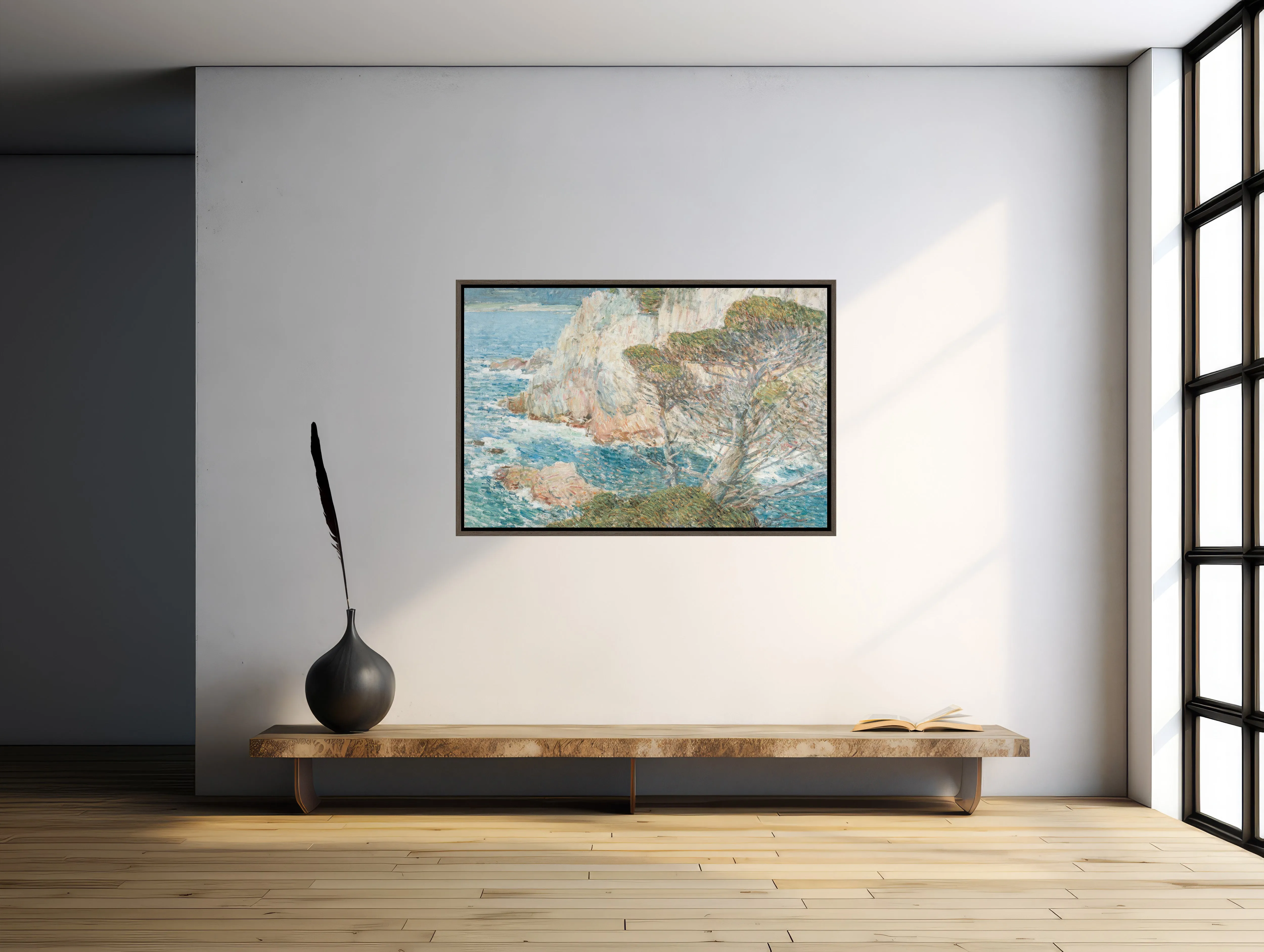 XL Frame Canvas: 'Point Lobos' 48x32" Art