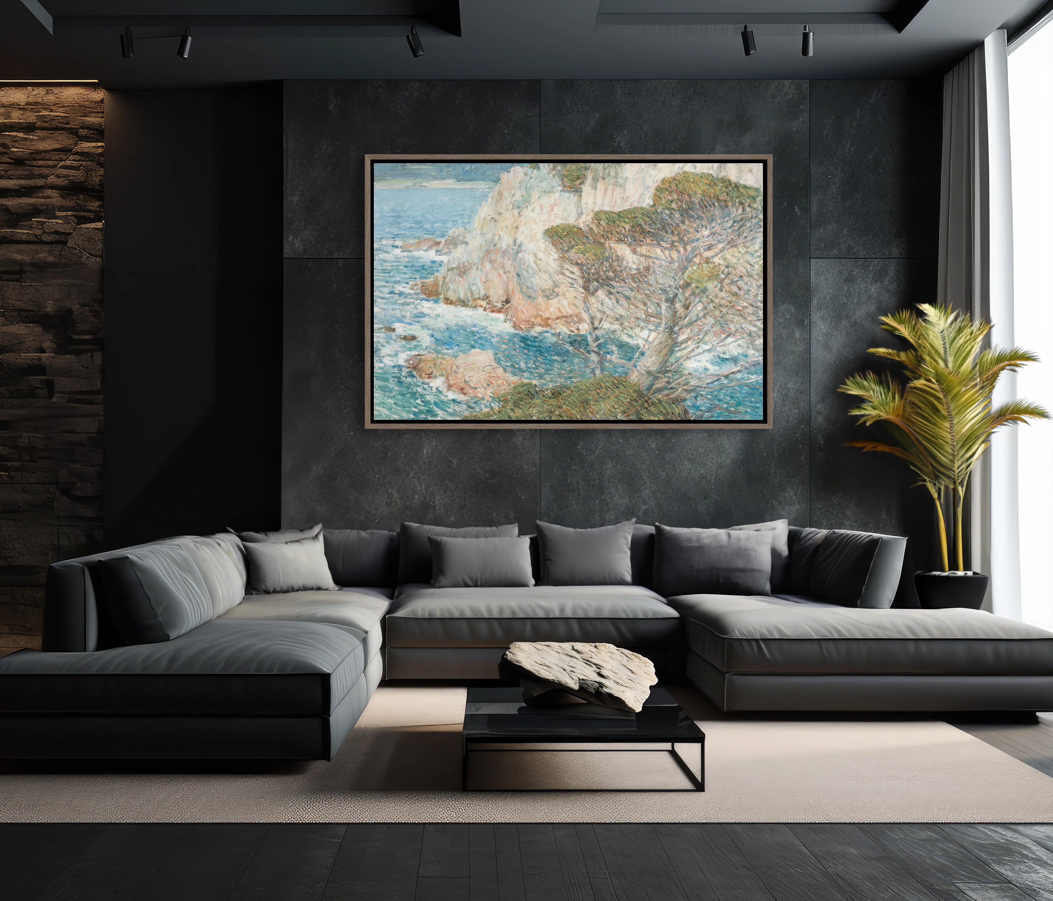 XL Frame Canvas: 'Point Lobos' 48x32" Art