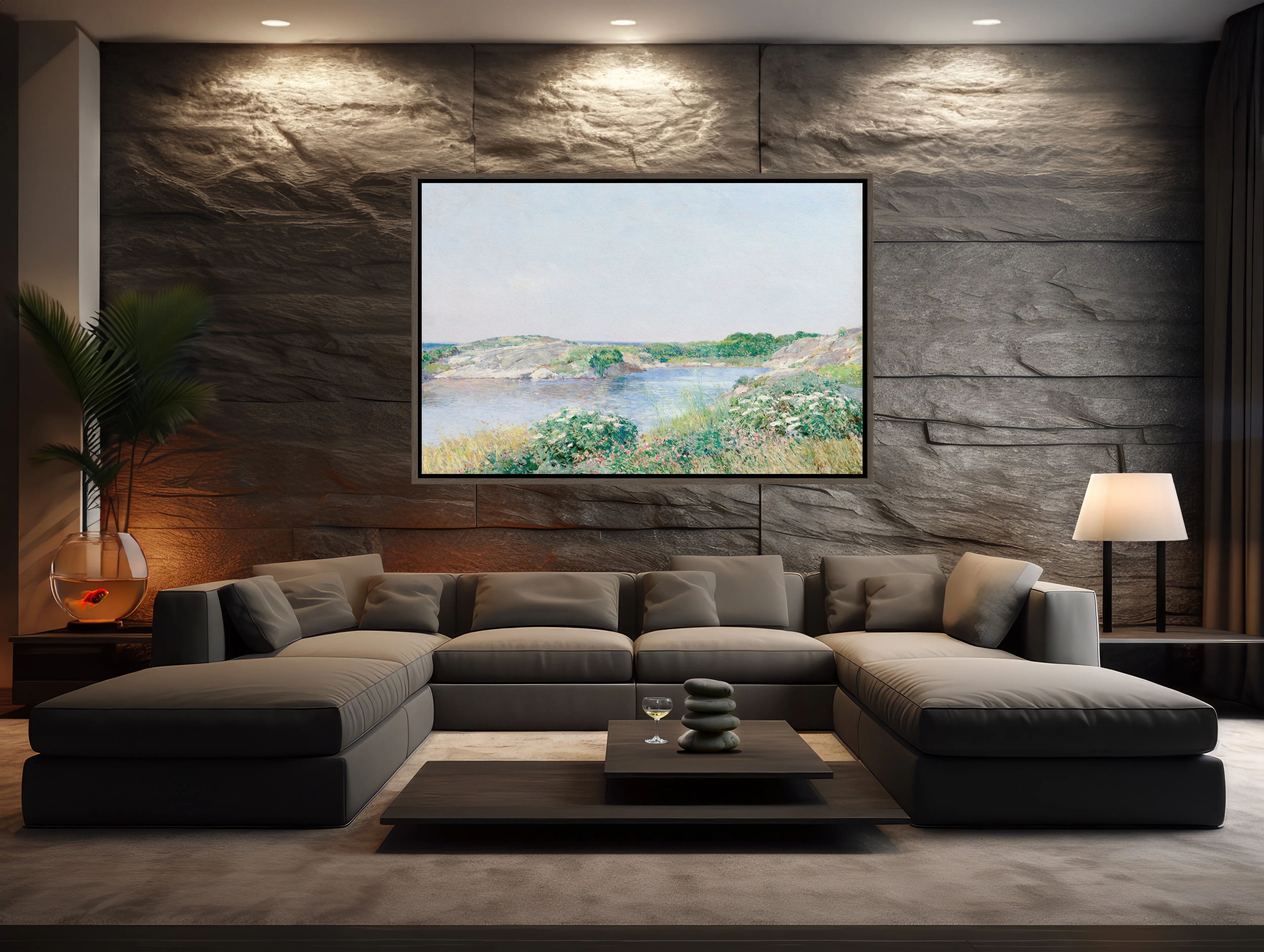 XL Frame Canvas: 'Point Lobos' 48x32" Art