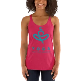Yoga on the Beach (YOTB) - Women's Racerback Tank (Teal Logo)
