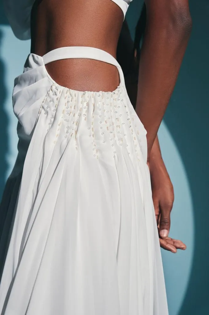ZG 618 Origenes Embroidered Maxi Skirt